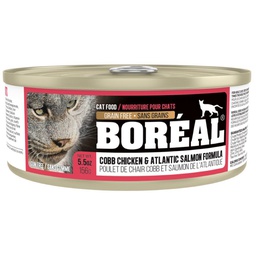 Boreal Cat Can Food Chicken and Atlantic Salmon (156g)