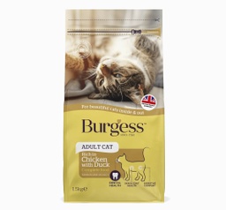 Burgess Adult Cat Dry Food 1.5kg (Chicken with duck)