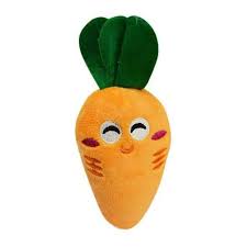 Plush Carrot Dog Toy