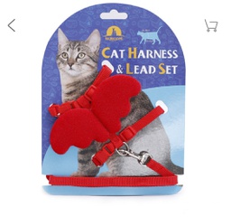 Cat Harness and Leash Set with Wings