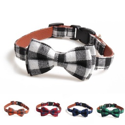 Plaid Bow Tie Collar (Medium)