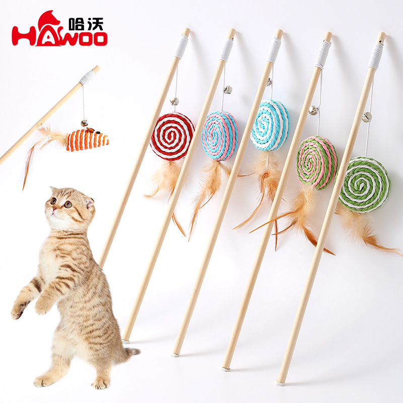 Taotao Cat Teaser Stick Woven Feather