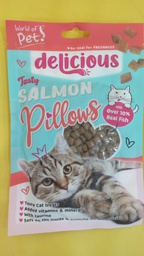 Delicious Salmon Pillows Cat treat (World of Pets)