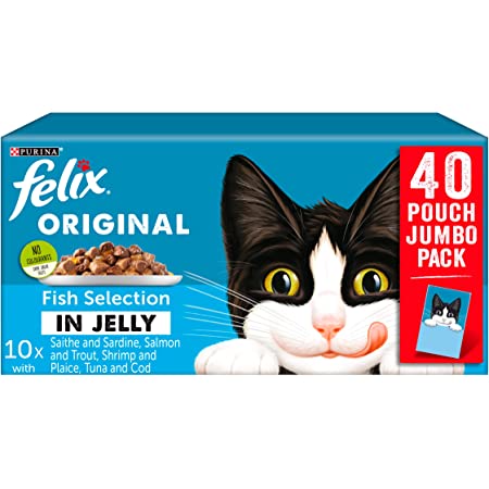Felix Original Fish Selection in Jelly +1 (40 pouch)