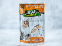 Jungle +1 pouch Sterilized Chicken in gravy 100g (single piece)