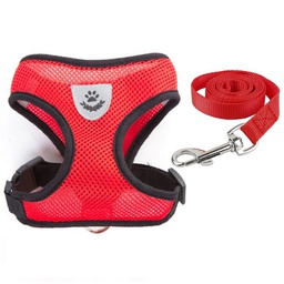 Mesh Coloured Harness and Leash Set (Large)