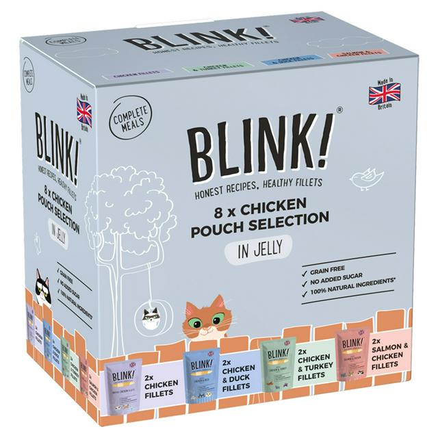 Blink Chicken Pouch Selection 8 Pouches (Chicken Fillet Recipes in jelly)