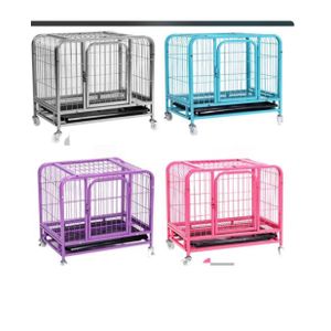 Curved Edge Heavy Duty Coloured Dog Cage (78*52*65cm) Size 2