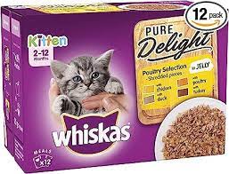Whiskas Pure Delight Junior drůbeží v želé 4 x 85 g kuře a krůta