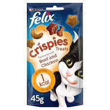 Felix Crispies Cat Treat (Beef and Chicken) -- 45g
