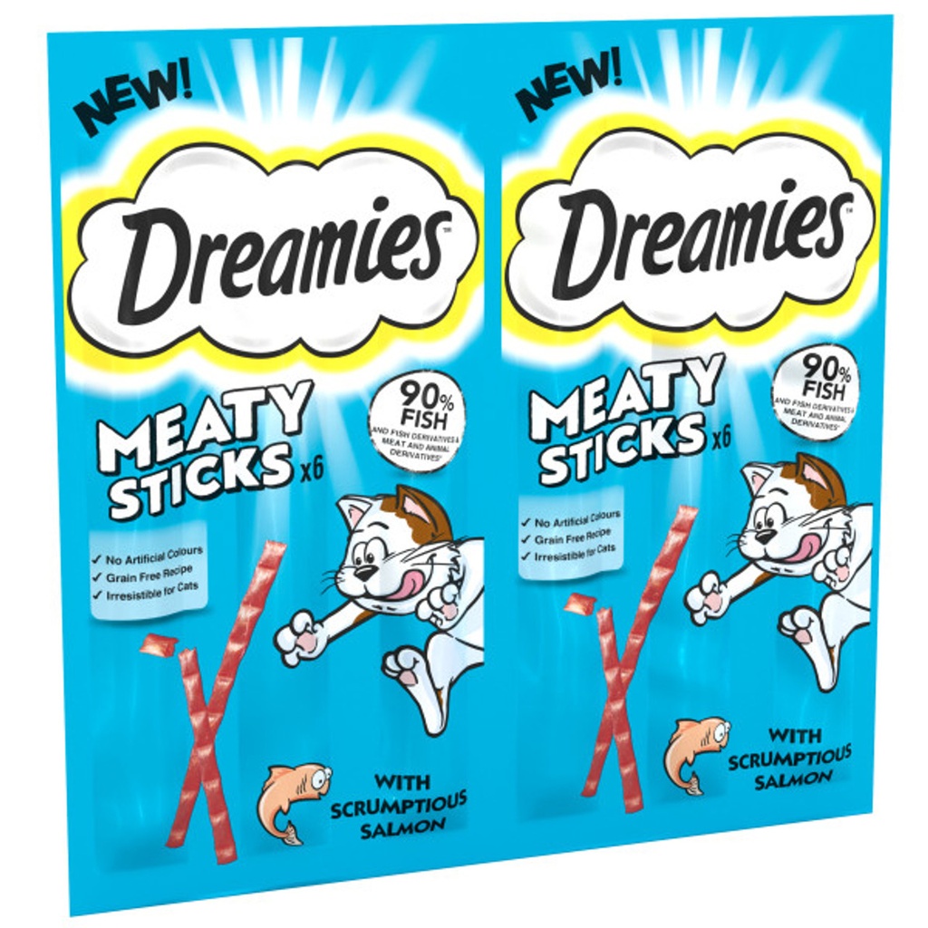 Dreamies Cat Meaty Sticks Salmon