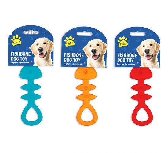 Kingdom Rubber FishBone Dog Toy