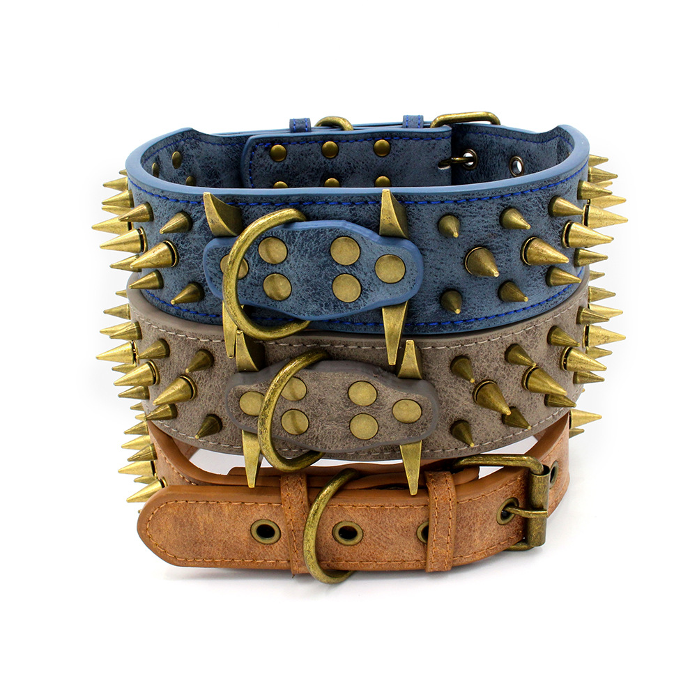 Domineering Dog (Spike Collar) Suede Finish  Large