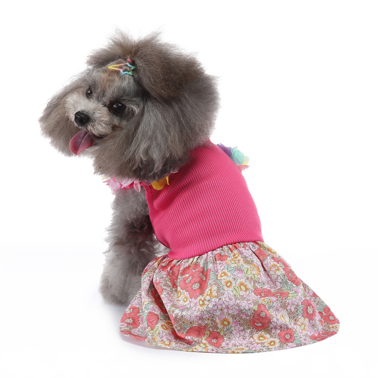 Flower Sleeve Dress Pink (Medium)