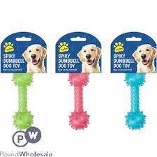 Kingdom Spiky Dumbell Dog Toy