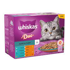 Whiskas +1 Duo Surf and Turf in Jelly (12x 100g)
