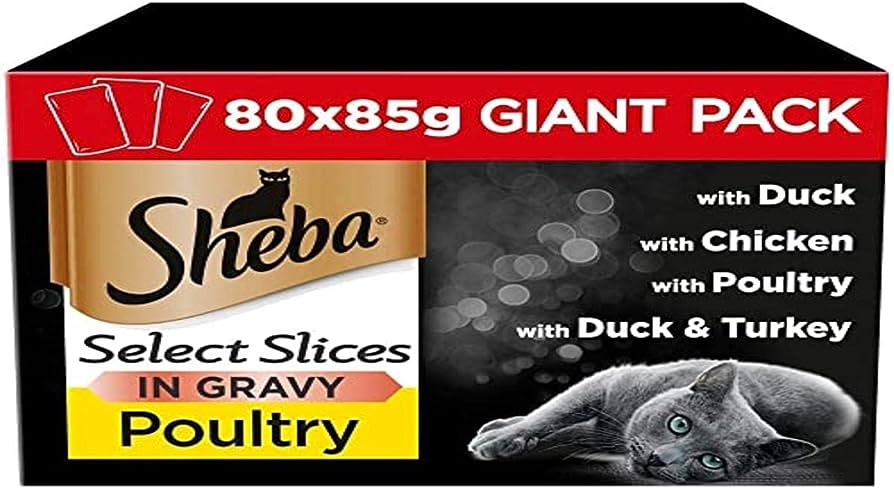 Sheba Select Slices Poultry Selection  in Gravy (80 pouches)