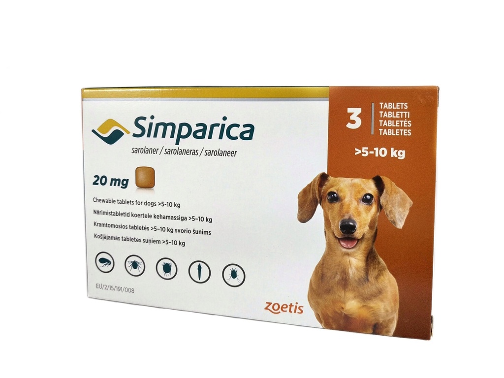 Simparica 20mg  (5 - 10Kg)