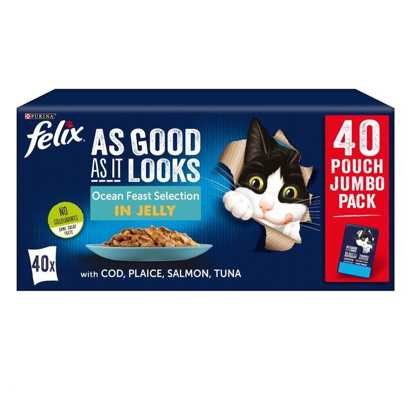 Felix Good as It looks +1 Ocean Feast Selection in Jelly (40 pouch)