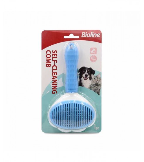 Bioline Self Cleaning Slicker Brush (comb)