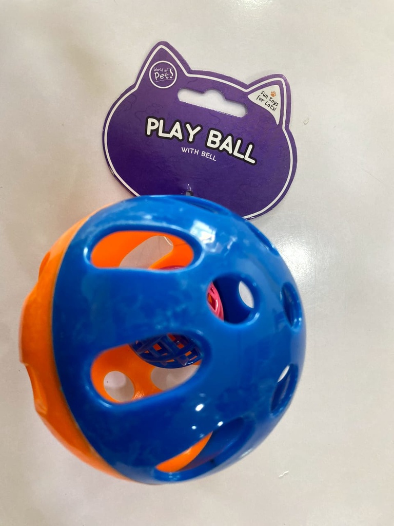 World of Pet Play Ball with Bell (2 in 1)