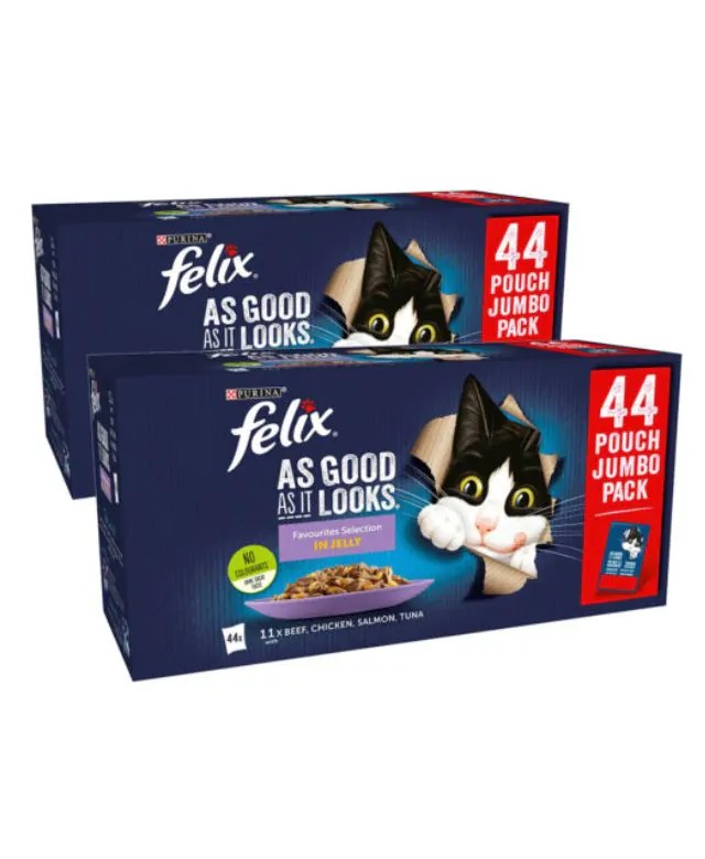 Felix As Good as It looks +1 Fish Favourites Selection in Jelly (40 pouch)