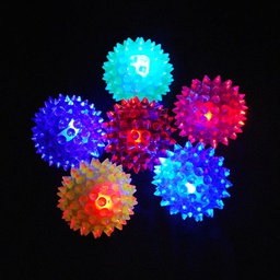 Squeaky Dental Glittering toy (Flashing Spiky Ball) - Large