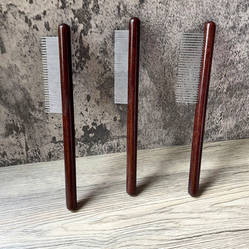 Pet Wooden Comb (Dense Tooth)