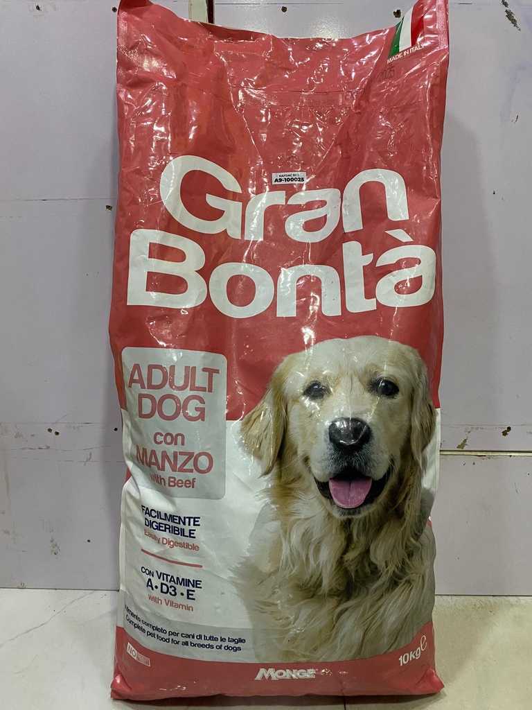 Gran Bonta Adult Dog Dry Food with Beef (10kg)