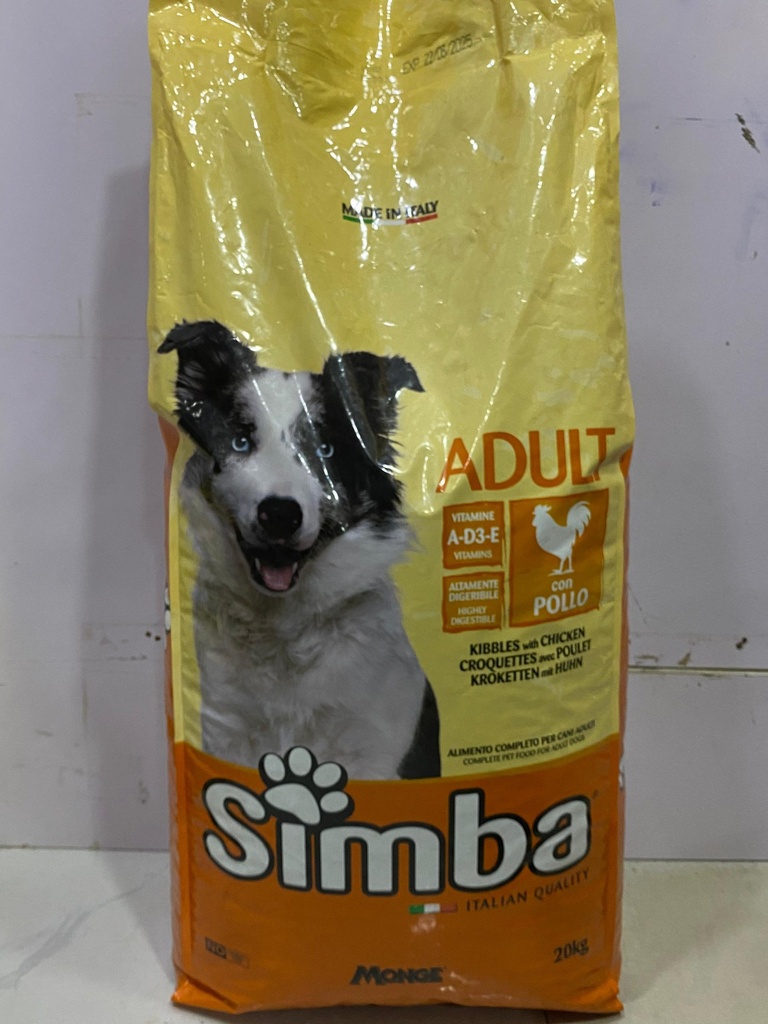 Simba Adult Dog Dry Food With Chicken (20kg)