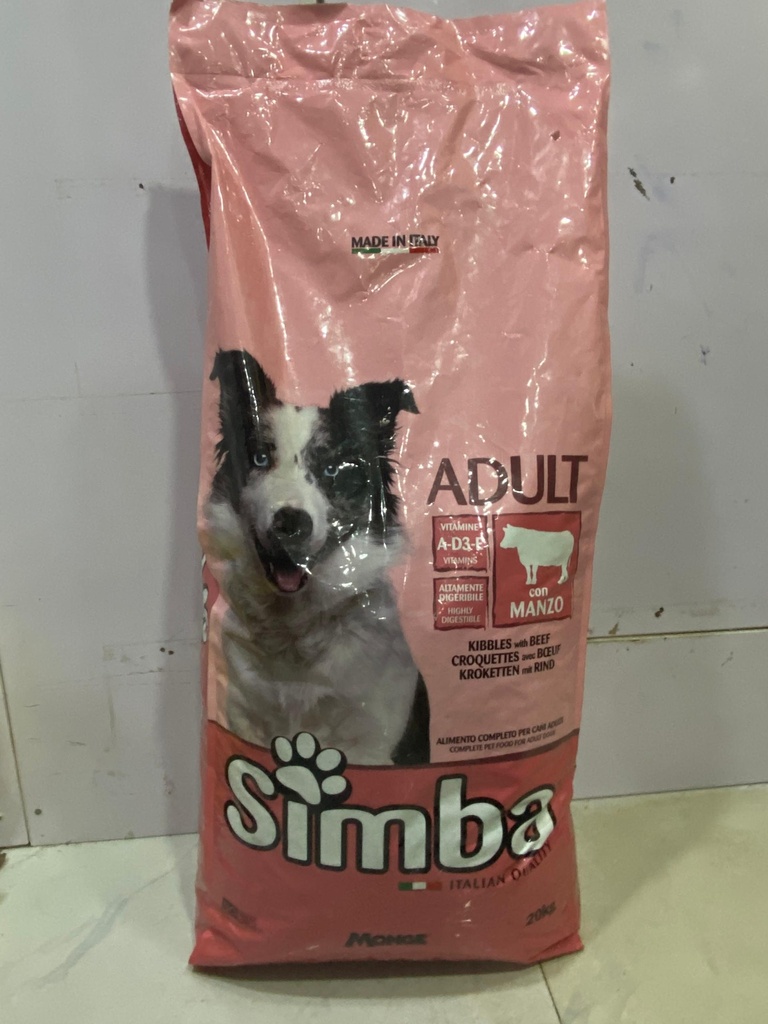 Simba Adult Dog Dry Food With Beef (20kg)