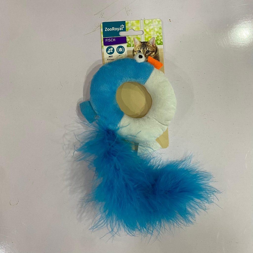 Zoo Royal Ring and feather plush cat toy