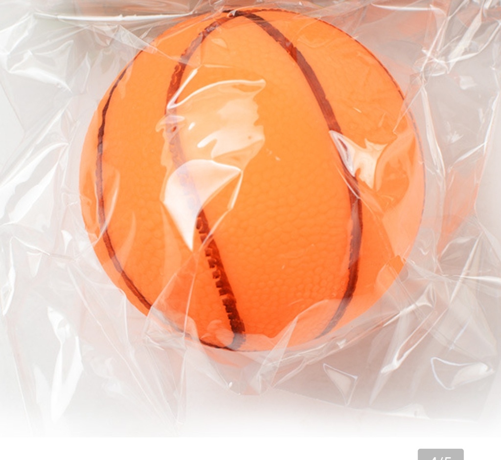 Pet Squeaky Basketball Toy