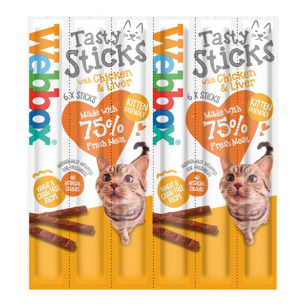 Webbox Tasty Sticks for Cats with Chicken and Liver)