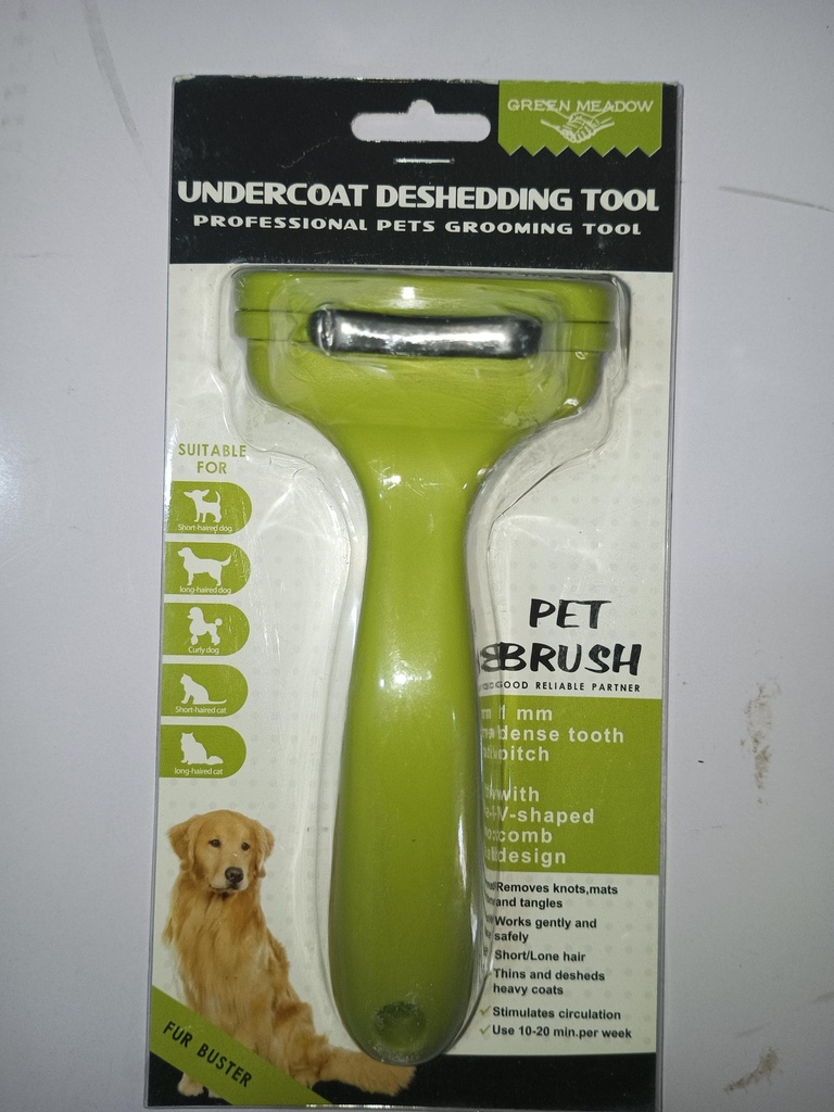 Green Meadow Undercoat Deshedding Tool (Medium)