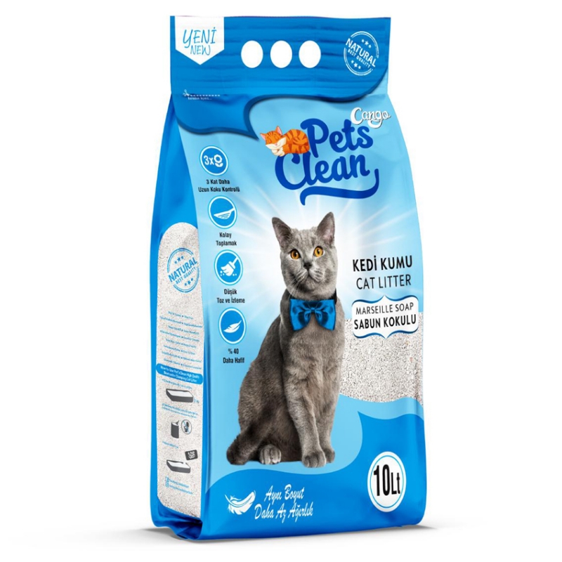 Pets Clean Cat Litter (Masseille Soap)