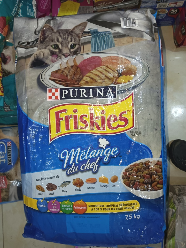 Purina Friskies Dry Cat Food (Melange Du Chef ) 7.5 KG