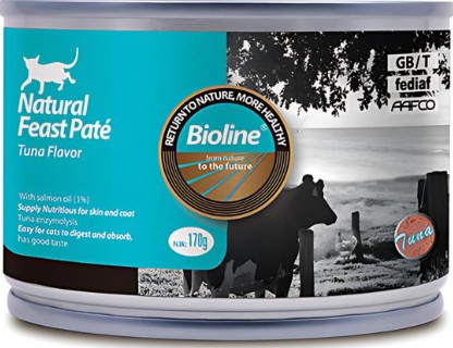 Bioline Natural Feast Pate Cat Can Food 170g (Tuna)