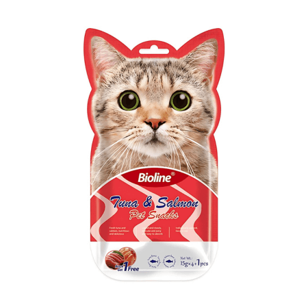 Bioline Pet Snacks For Cats Tuna and Salmon