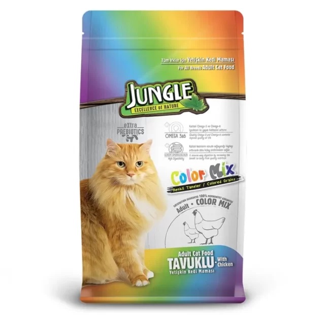Jungle Adult Colour Mix Cat Dry Food (15kg)