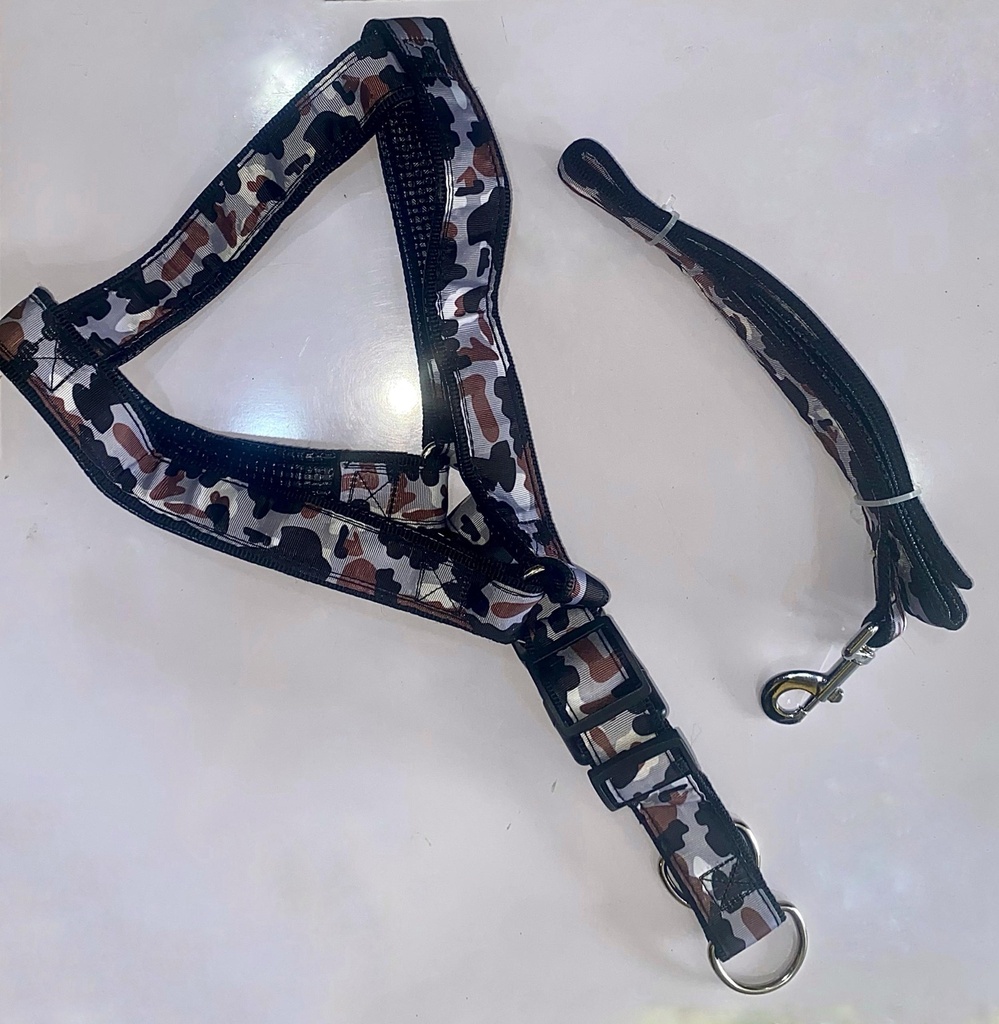 Montego Camouflage Dog Leash and Harness Set (Extra Large)