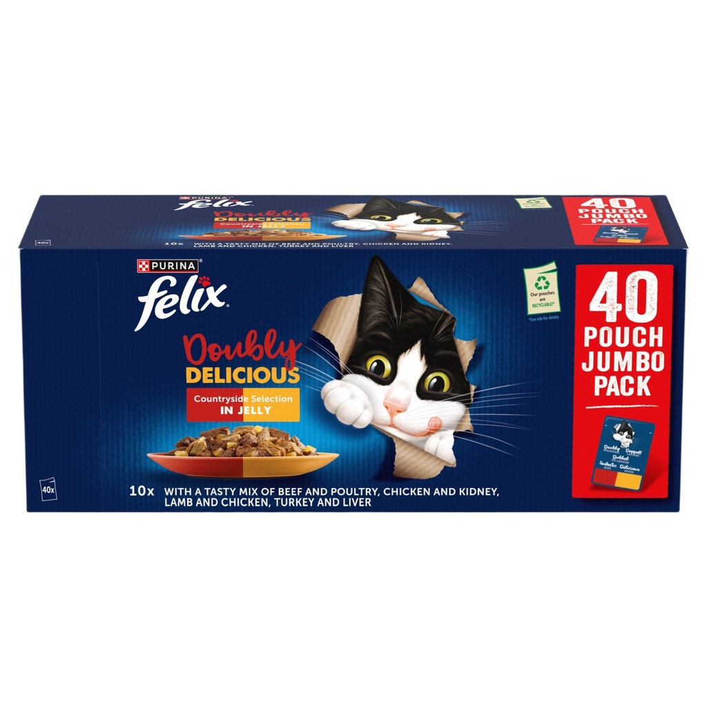 Felix Doubly Delicious +1 Countryside Selection 40 pouch