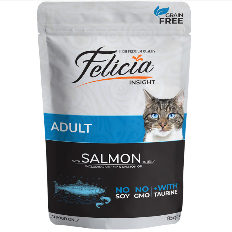 Felicia Adult Cat Wet pouch (Single piece) -- Salmon