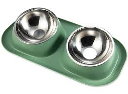 Pet Anti-spill double diner bowl (with stainless plates)
