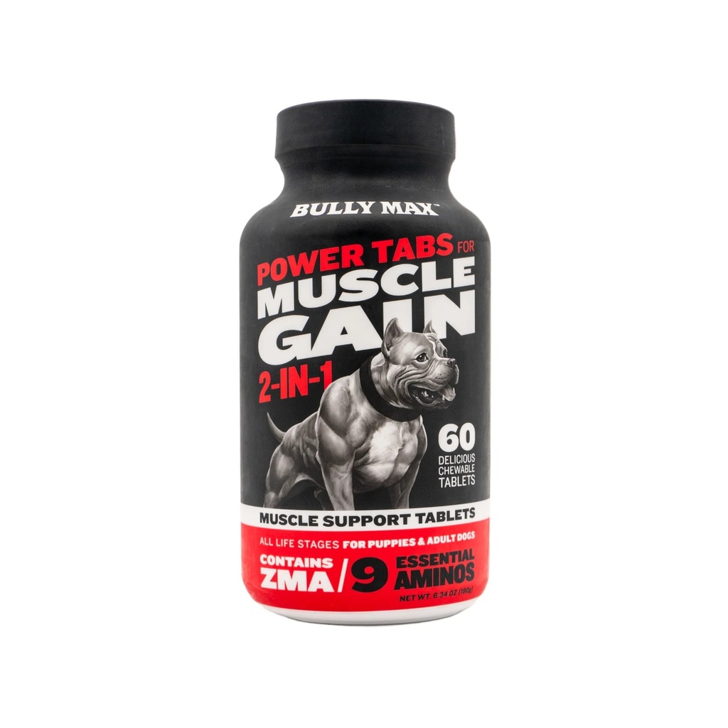 Bully Max Power Tabs Muscle Gain (2 in 1) 60 Tabs VETLANE Animal