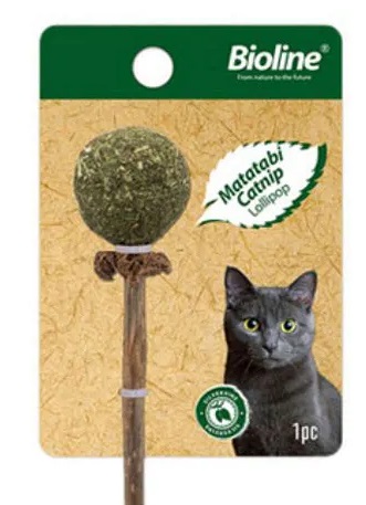 Catnip lollipop with matatabi stick best sale